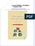 Intelligence and Abilities 1St Edition Cooper Colin Online Ebook Texxtbook Full Chapter PDF