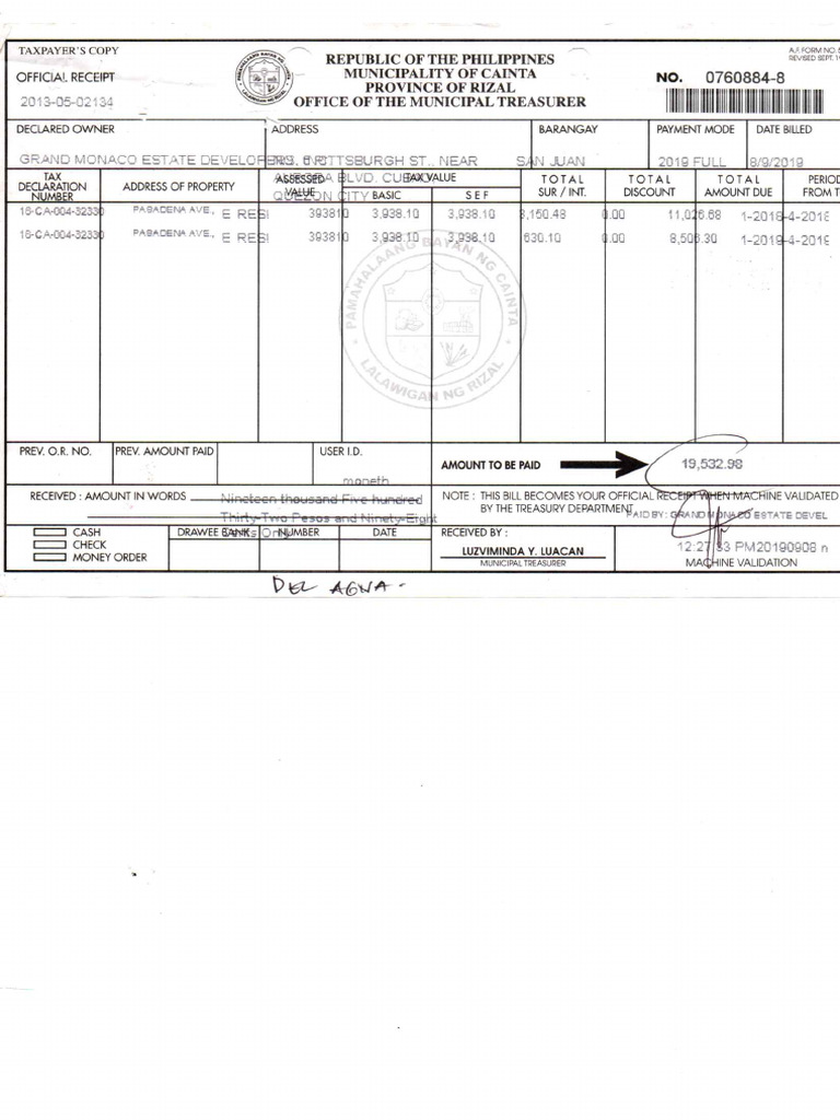 RPT or - Del Agua | PDF