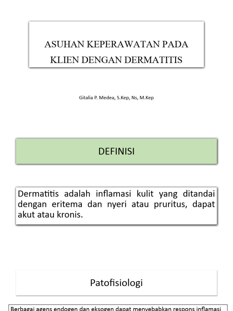 Asuhan Keperawatan Dermatitis | PDF