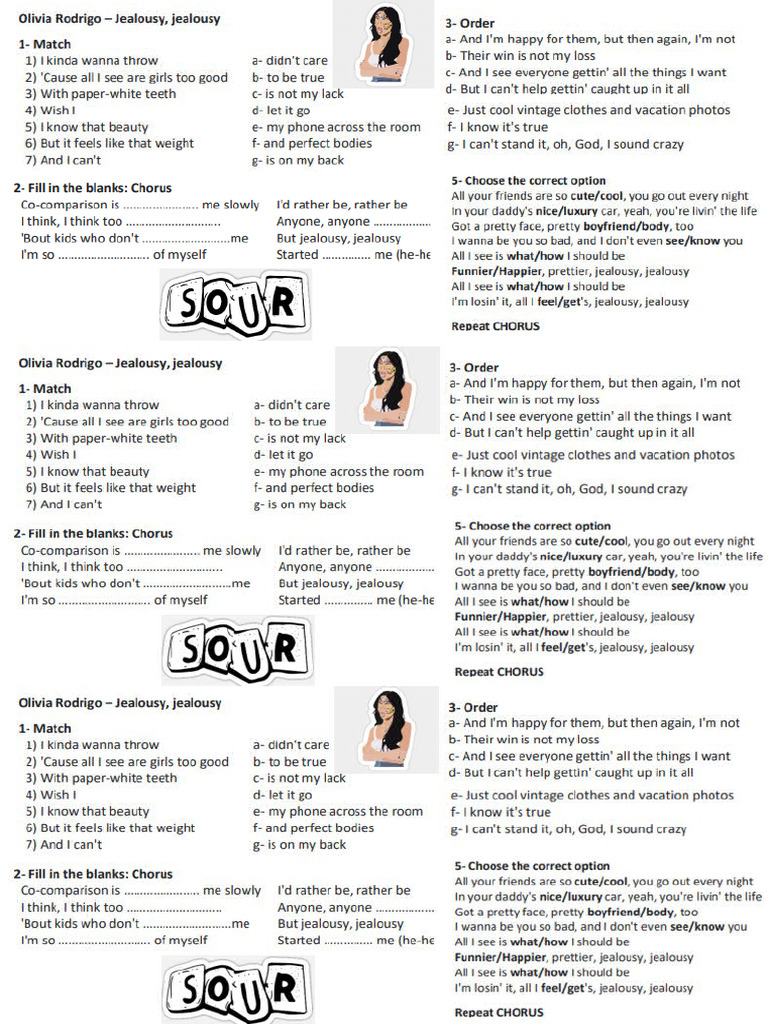 Olivia Rodrigo Song Pdf