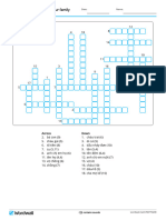 Esl 7 Unit 14 You and Your Family Crossword