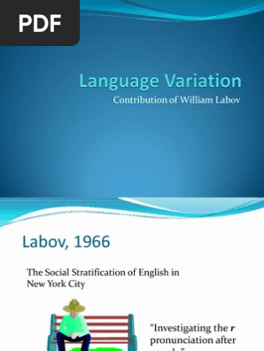 NYC English Social Stratification Study | PDF | Sociolinguistics