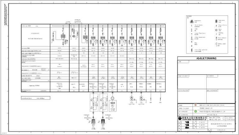 50-F416Z-D0501-08 Single Line Diagram of CWP 6.6KV Section A | PDF