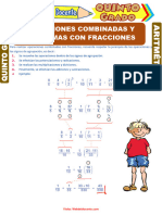 Operaciones-Combinadas-y-Problemas-con-Fracciones-para-Quinto-Grado-de-Primaria