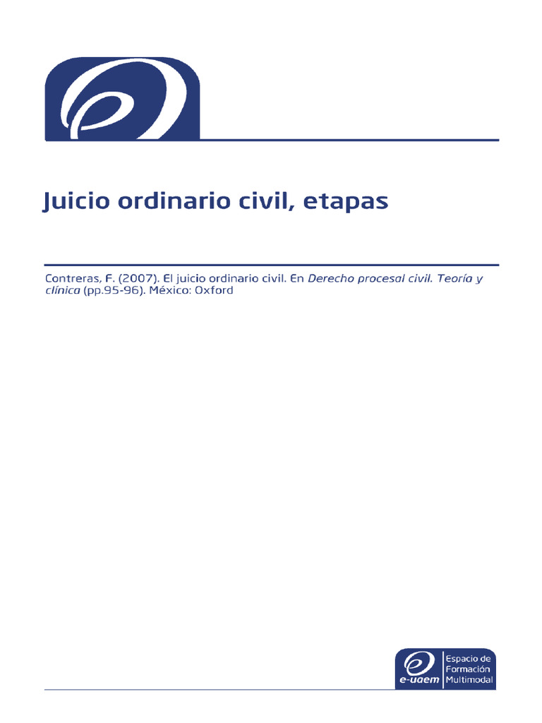 Juicio Ordinario | PDF