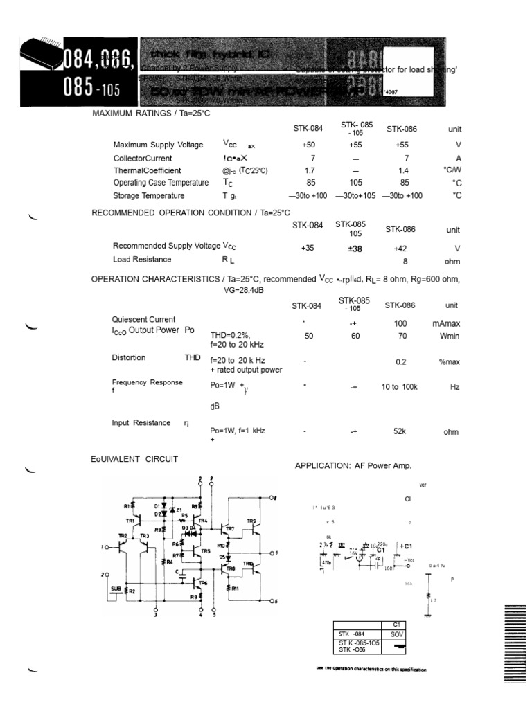 AF Power Amplifier Specifications | PDF | Electric Power | Electromagnetism