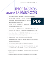 PRINCIPIOS DE EDUCACIÓN