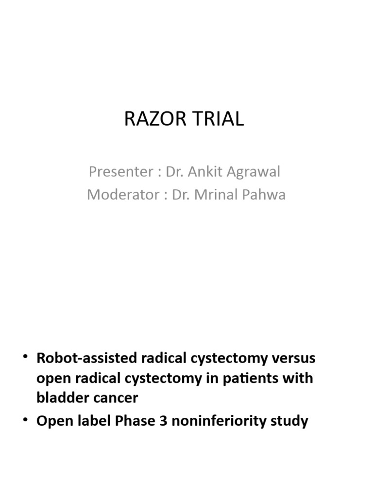 RAZOR Trial PDF Surgery Medical Specialties