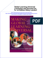 Making Global Learning Universal Promoting Inclusion and Success For All Students 1St Edition Hilary Landorf Online Ebook Texxtbook Full Chapter PDF