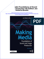 Download ebook Making Media Foundations Of Sound And Image Production 5Th Edition Jan Roberts Breslin online pdf all chapter docx epub 