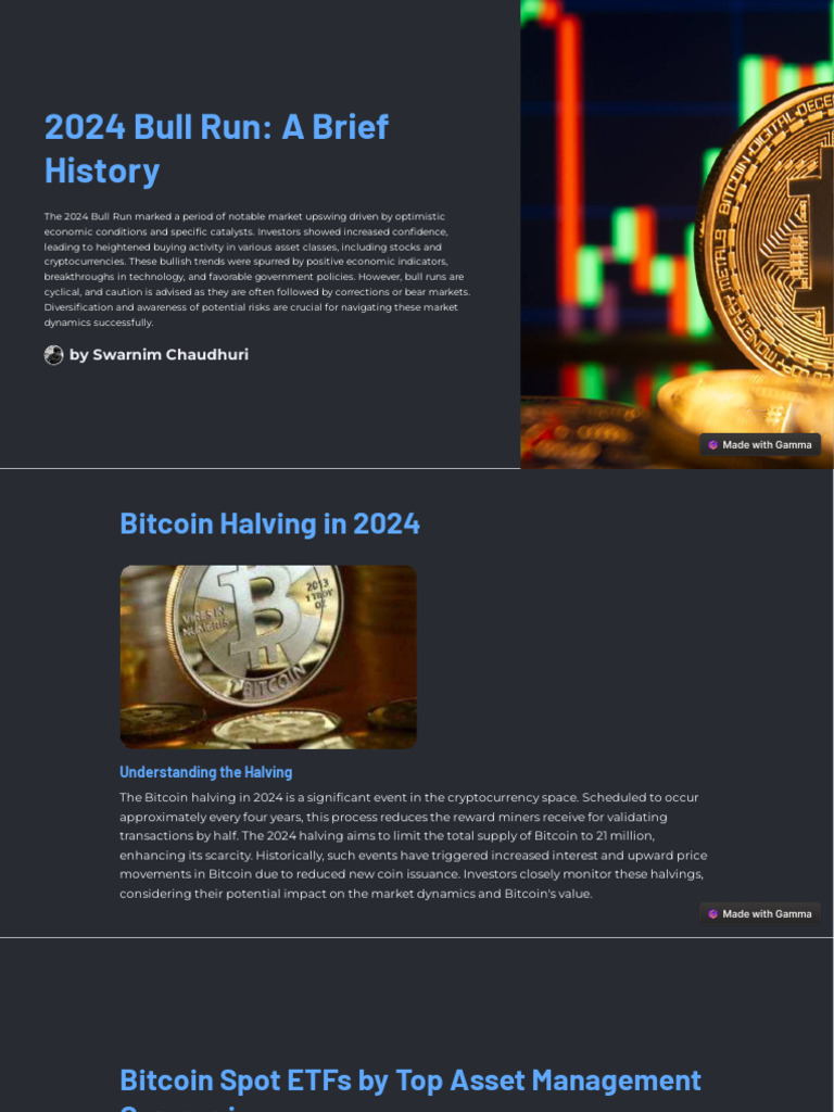 2024 Crypto Bull Run Insights | PDF | Exchange Traded Fund | Cryptocurrency