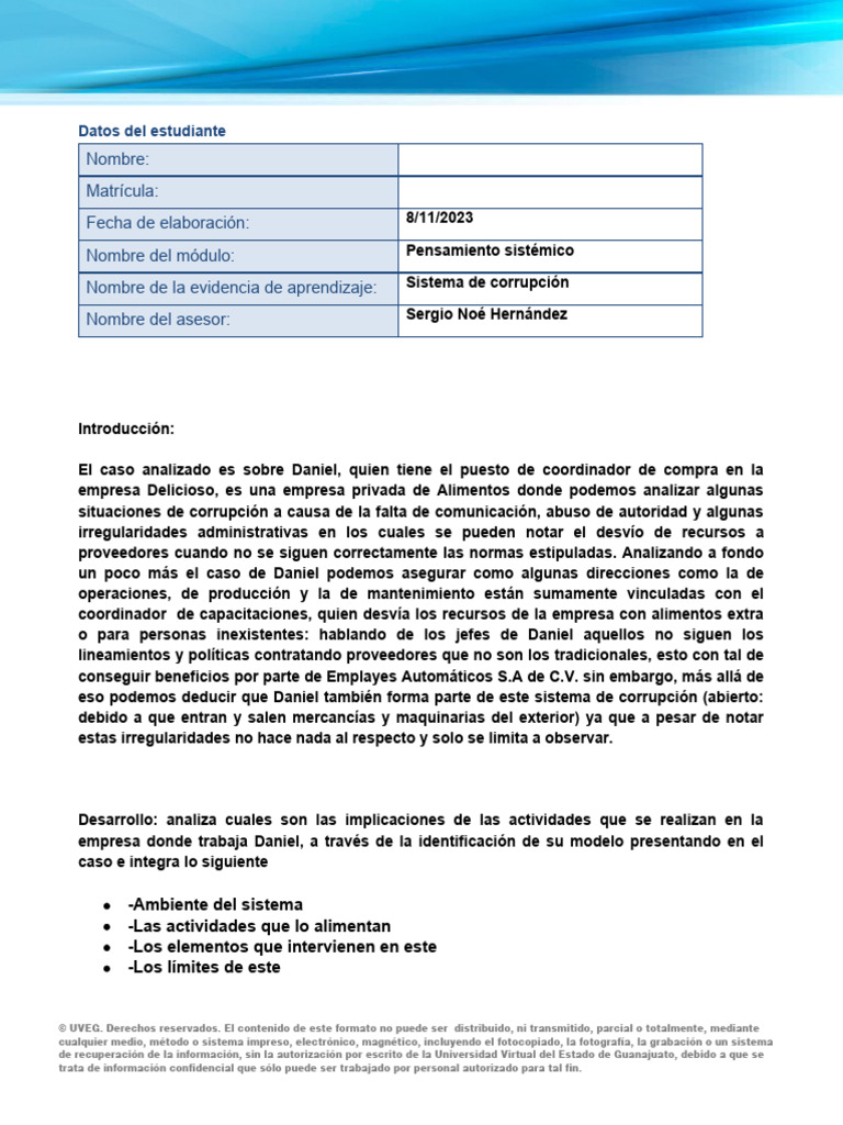 Análisis del Sistema de Corrupción en Delicioso | PDF | Corrupción ...
