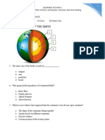 Geosphere PT 1 Test 2nd Semester 2021