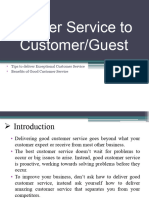 Lesson 4 Deliver Service To Customer