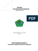 Laporan PESANTREN RAMADHAN Pad - Barat 4