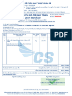 Hóa Đơn Giá Trị Gia Tăng (Vat Invoice) : Công Ty Cổ Phần Xuất Nhập Khẩu Cs