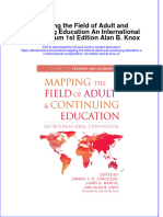 Mapping The Field of Adult and Continuing Education An International Compendium 1St Edition Alan B Knox 2 Online Ebook Texxtbook Full Chapter PDF
