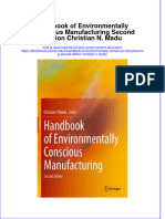 Ebook Handbook of Environmentally Conscious Manufacturing Second Edition Christian N Madu Online PDF All Chapter