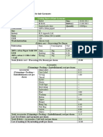 Costing Sheet Preparation For Knit Garments