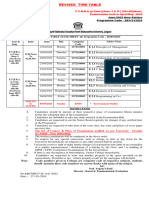 Revised Time Table of FYBBA - E-Com. Sem-I, II New EXAM To Be Held in April May 2024