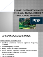 Lesiones Osteoarticulares, Vendaje, Inmovilizacion y Traslado