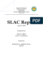 SLAC REPORt as of April  2023