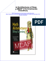 Math and Architectures of Deep Learning Meap V10 Krishnendu Chaudhury Online Ebook Texxtbook Full Chapter PDF