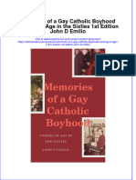 Download Memories Of A Gay Catholic Boyhood Coming Of Age In The Sixties 1St Edition John D Emilio online ebook  texxtbook full chapter pdf 