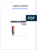 Ebook Linear Algebra Jim Hefferon Online PDF All Chapter