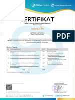 Sertifikat JulianaSPd SMPN7NatalSatuAtap