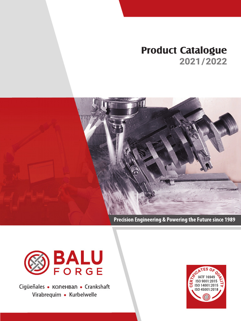 Balu: Precision Crankshaft Manufacturing | PDF | Machining | Forging