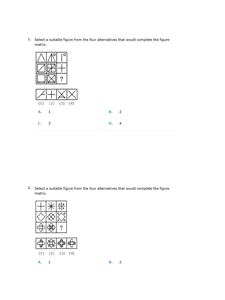 Logical Reasoning Figure Puzzles | PDF | Teaching Methods & Materials