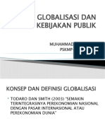 GLOBALISASI DAN KEBIJAKAN PUBLIK