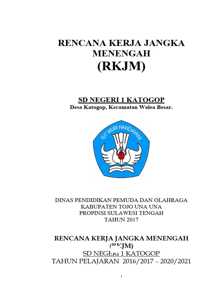 RKJM SD Negeri 1 Katogop 2017-2021 | PDF