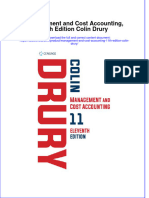 Management and Cost Accounting 11Th Edition Colin Drury Online Ebook Texxtbook Full Chapter PDF