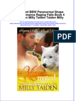 Ebook Miss Mated BBW Paranormal Shape Shifter Romance Raging Falls Book 4 1St Edition Milly Taiden Taiden Milly Online PDF All Chapter