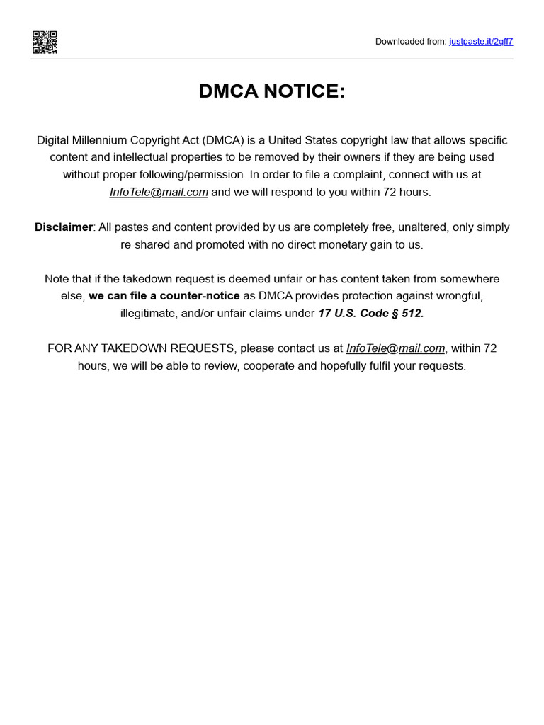 DMCA Takedown Guidance | PDF