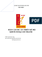 Báo Cáo Dự Án Thiết Kế Bộ Khuếch Đại Âm Thanh