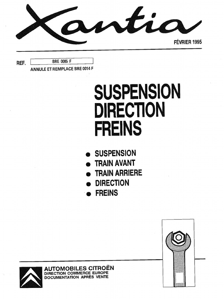 BRE 0085 F 1995 02 Suspension Direction Freins+AD1-9 | PDF