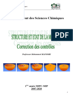 Contrôles Structure Et Etat de La Matière MIPC-MIP - 2007-2014