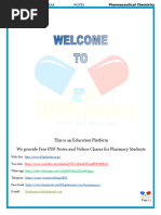 Pharmaceutical Chemistry Chapter 4 Organic Chemisty Notes