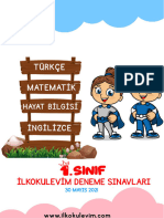 1.sinif Turkce Matematik Hayat Bilgisi Deneme Sinav Sorulari Ve Cevaplari 1 2