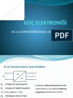 Güç Elektroniği: Dc-Ac Dönüştürücüler / İnverterler