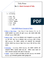 Lesson No - 1 Basic Concept of Tally