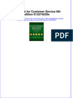 PDF Test Bank For Customer Service 6Th Edition 013274239X Online Ebook Full Chapter