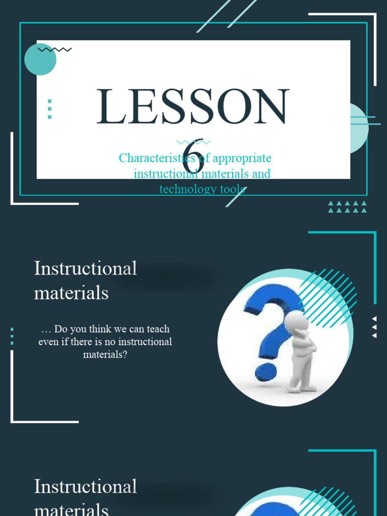 Characteristics of Effective Instructional Materials | PDF | Learning ...