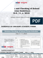 Checking of School Forms