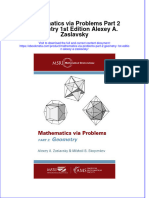 Mathematics Via Problems Part 2 Geometry 1St Edition Alexey A Zaslavsky Online Ebook Texxtbook Full Chapter PDF