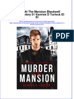 Murder at The Mansion Blackwell Mckay Mystery 01 Kenrick D Turlock Et El Online Ebook Texxtbook Full Chapter PDF