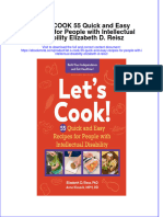 Let S Cook 55 Quick and Easy Recipes For People With Intellectual Disability Elizabeth D Reisz Online Ebook Texxtbook Full Chapter PDF